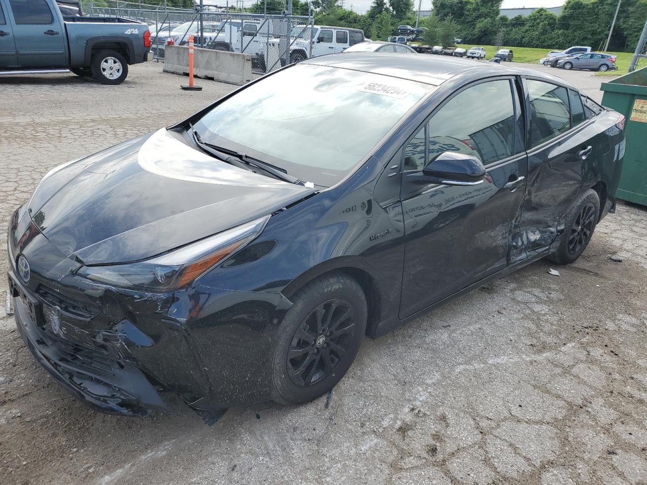 2022 TOYOTA PRIUS LE VIN:JTDL9MFU8N3036769