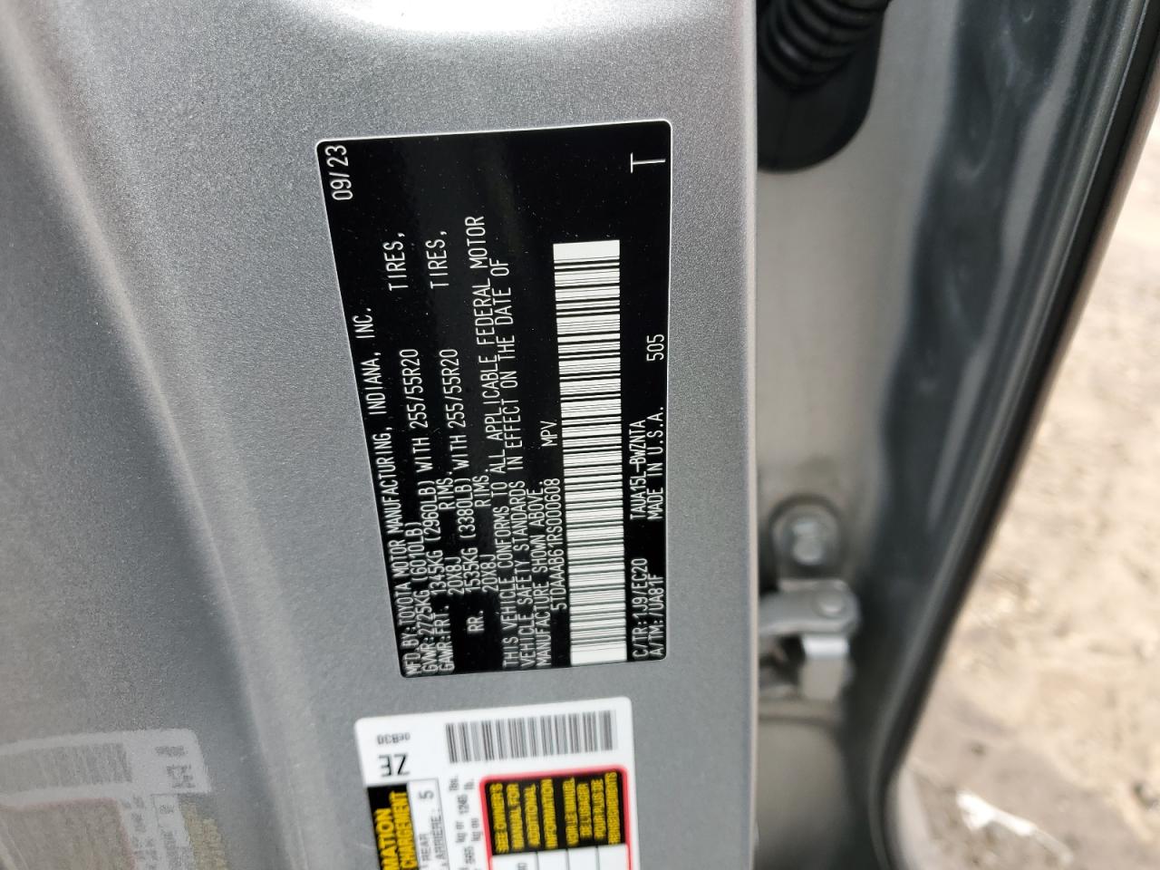 2024 LEXUS TX 350 BASE VIN:5TDAAAB61RS000608