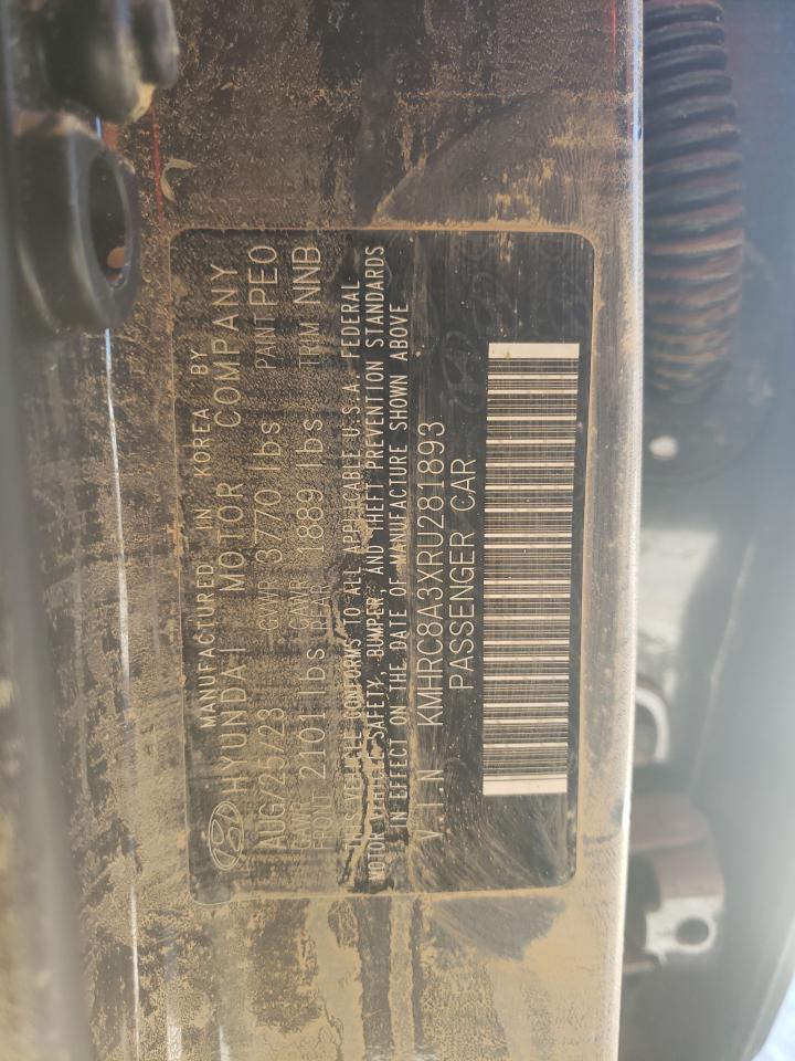 2024 HYUNDAI VENUE SEL VIN:KMHRC8A3XRU281893