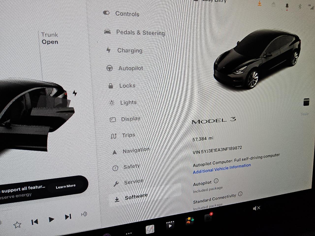 2022 TESLA MODEL 3  VIN:5YJ3E1EA3NF189872