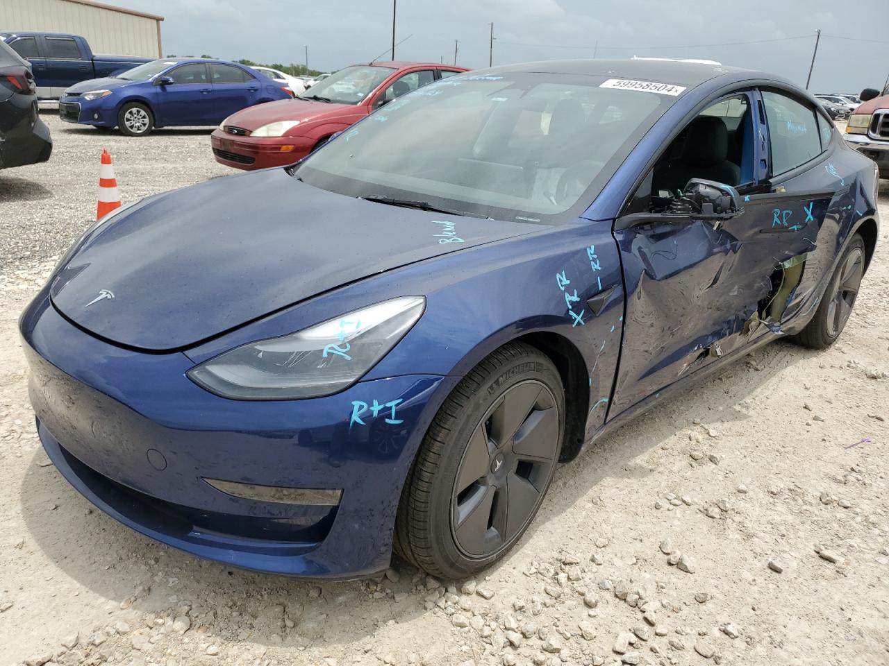 2022 TESLA MODEL 3  VIN:5YJ3E1EA6NF351459