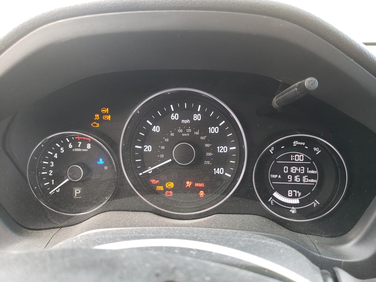 2022 HONDA HR-V SPORT VIN:3CZRU6H17NM768391