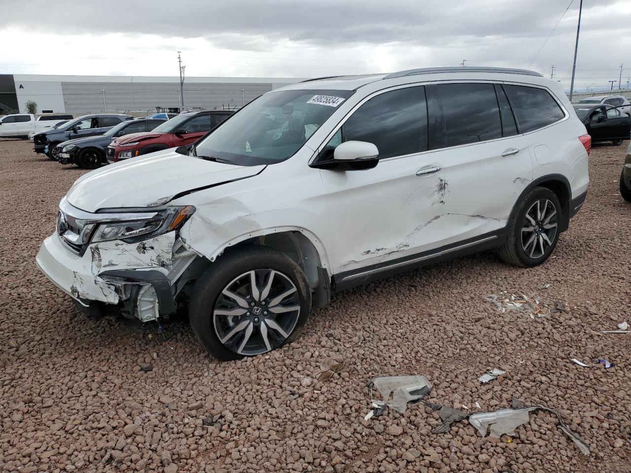 2022 HONDA PILOT TOURING VIN:5FNYF5H66NB035755