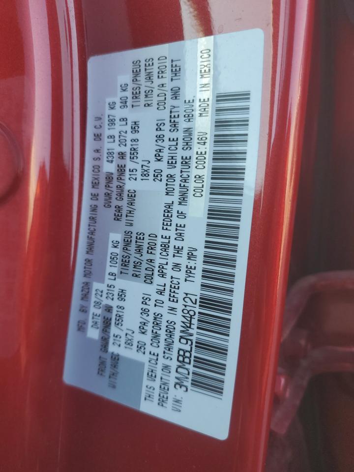 2022 MAZDA CX-30 SELECT VIN:3MVDMBBL9NM448121