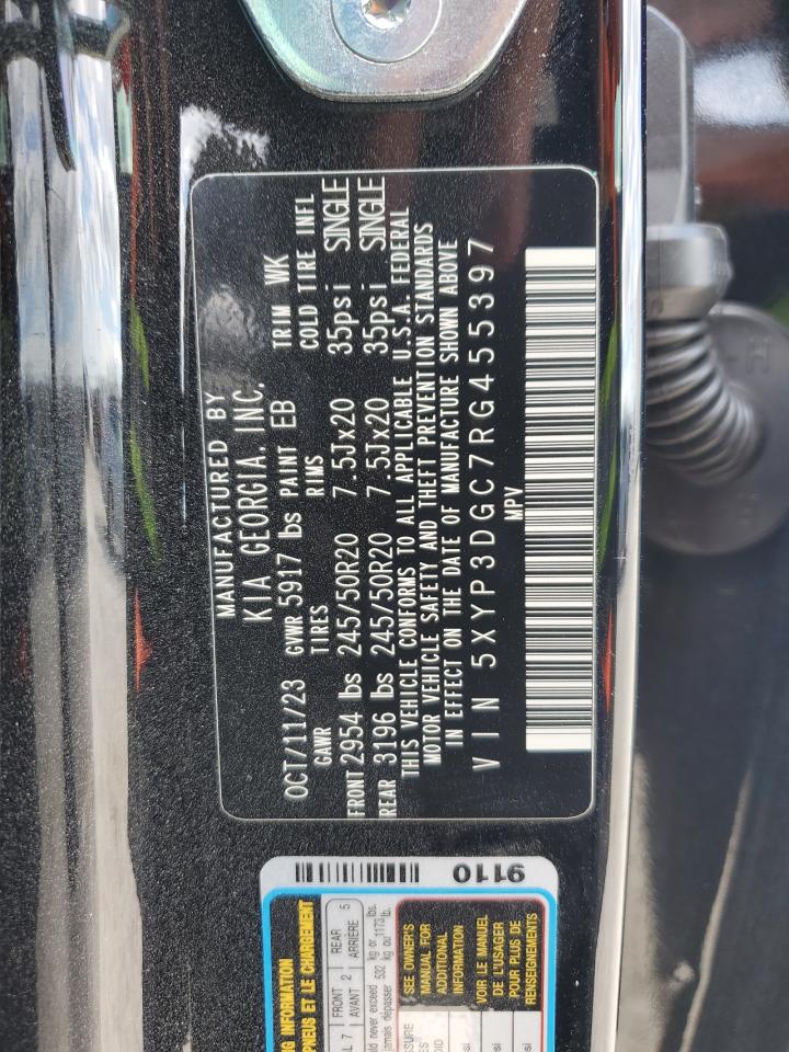 2024 KIA TELLURIDE EX VIN:5XYP3DGC7RG455397