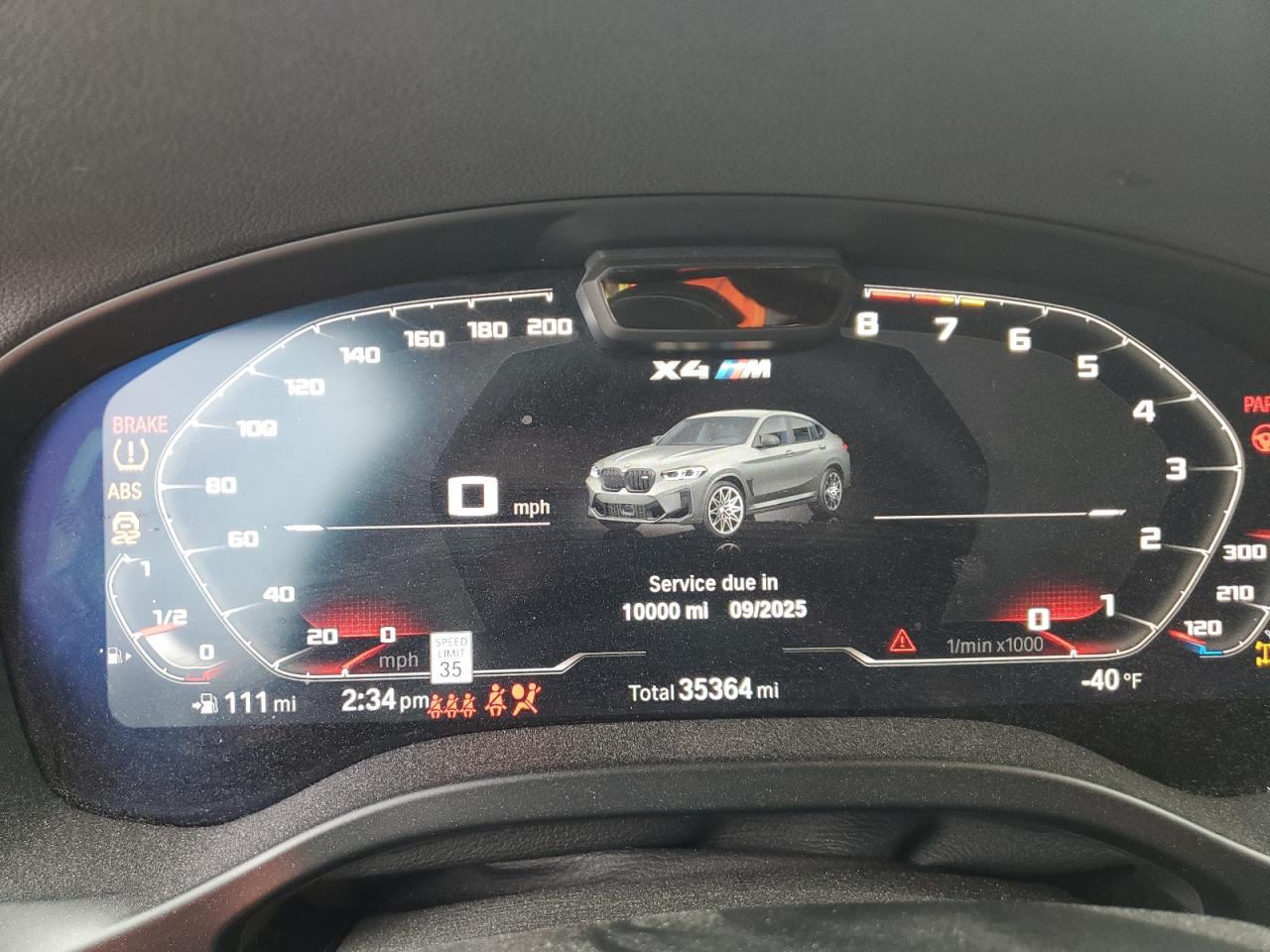 2023 BMW X4 M VIN:5YM23EC0XP9P05345