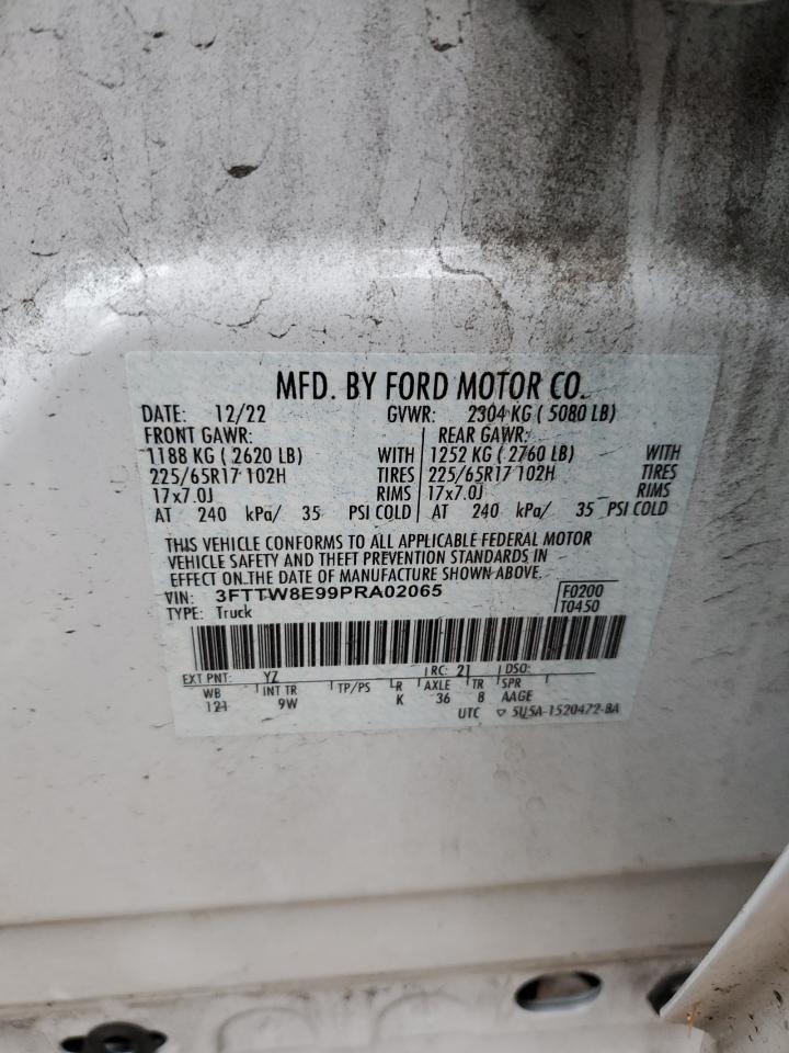 2023 FORD MAVERICK XL VIN:3FTTW8E99PRA02065