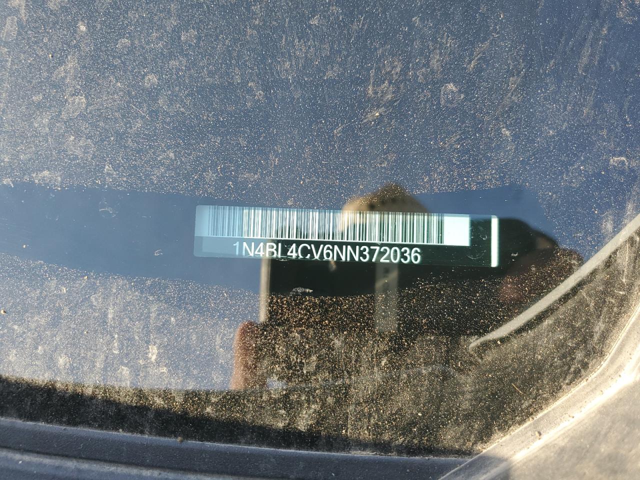 2022 NISSAN ALTIMA SR VIN:1N4BL4CV6NN372036