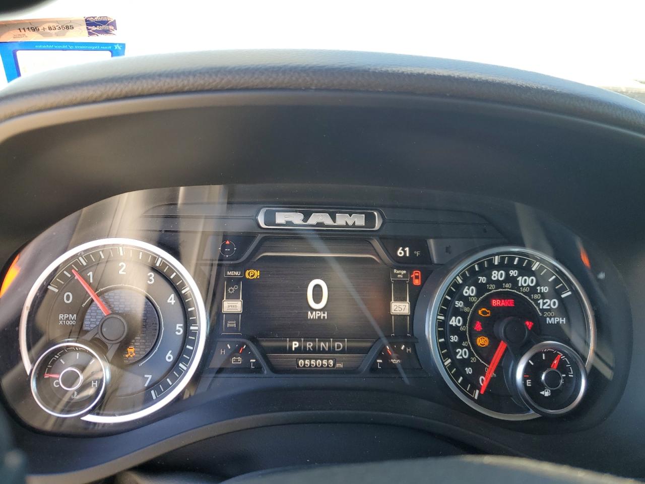2022 RAM 1500 BIG HORN/LONE STAR VIN:19XFB2F53CE076293
