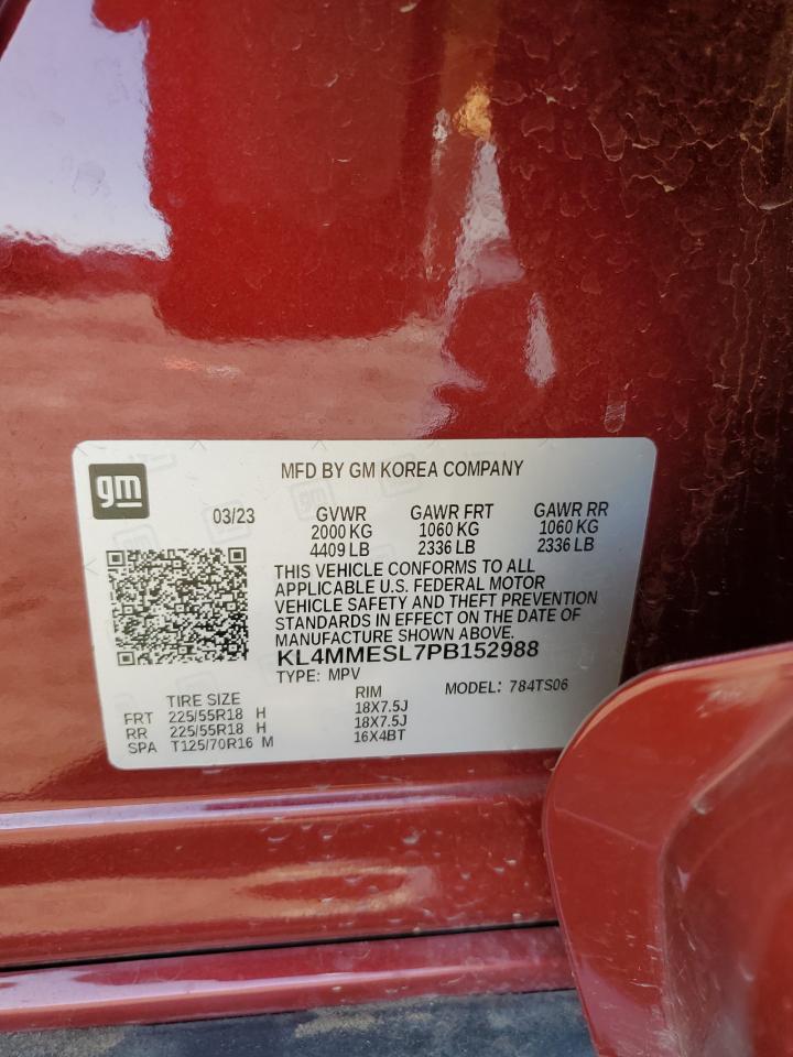 2023 BUICK ENCORE GX SELECT VIN:KL4MMESL7PB152988