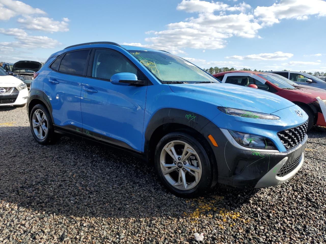 2022 HYUNDAI KONA SEL VIN:KM8K32AB3NU856349