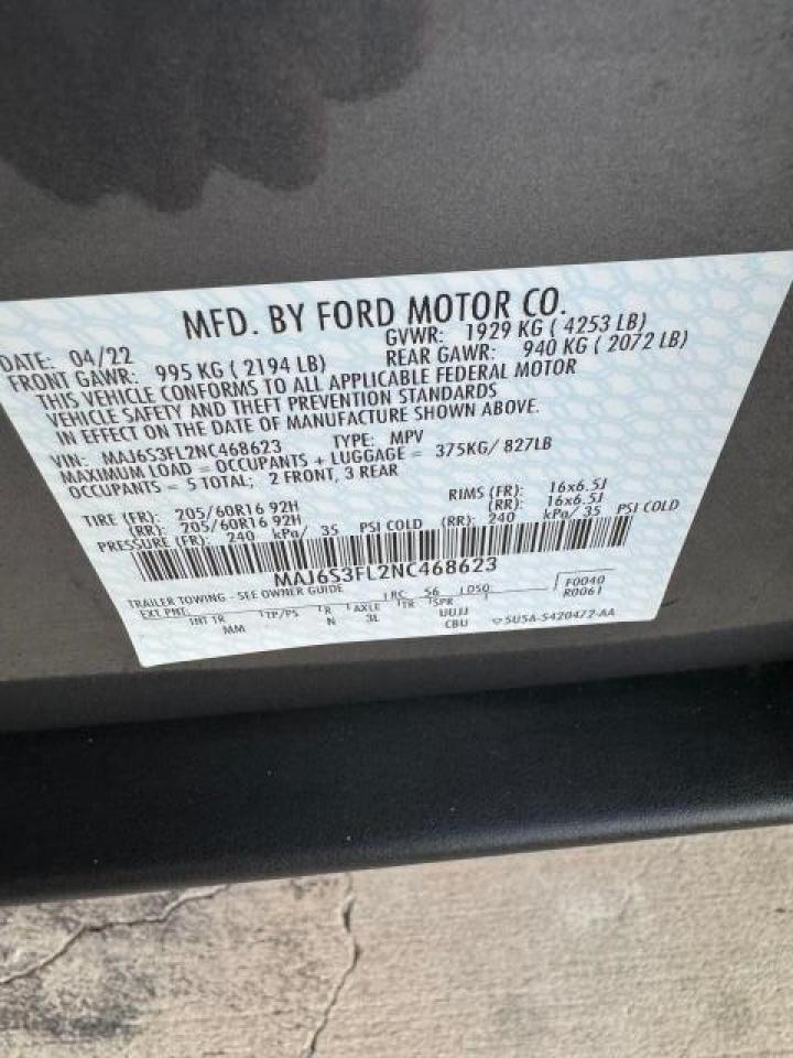 2022 FORD ECOSPORT S VIN:MAJ6S3FL2NC468623