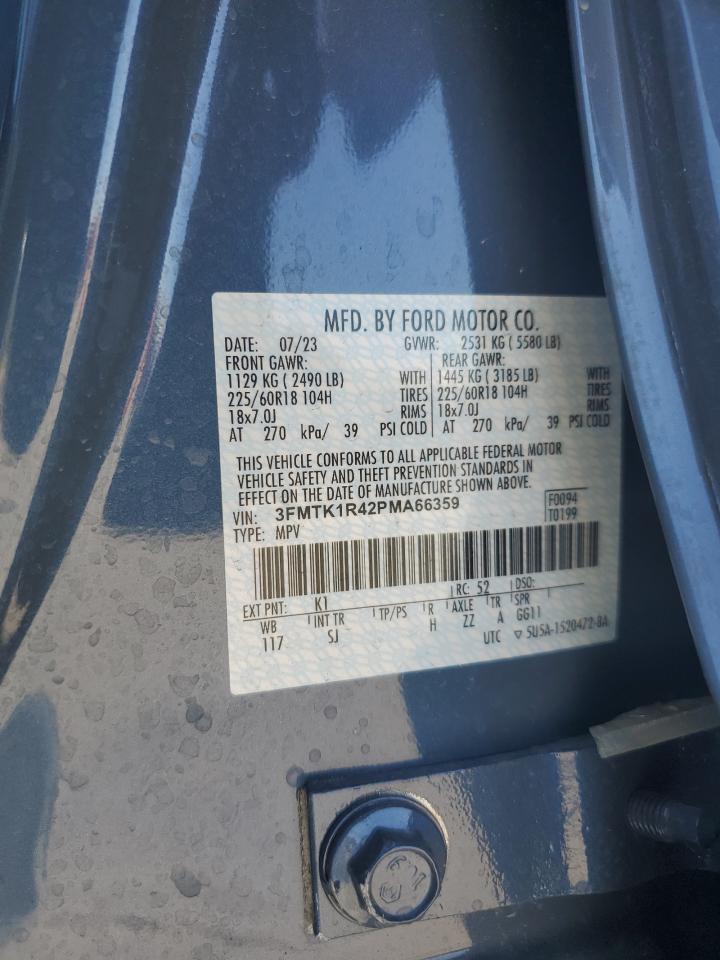 2023 FORD MUSTANG MACH-E SELECT VIN:3FMTK1R42PMA66359