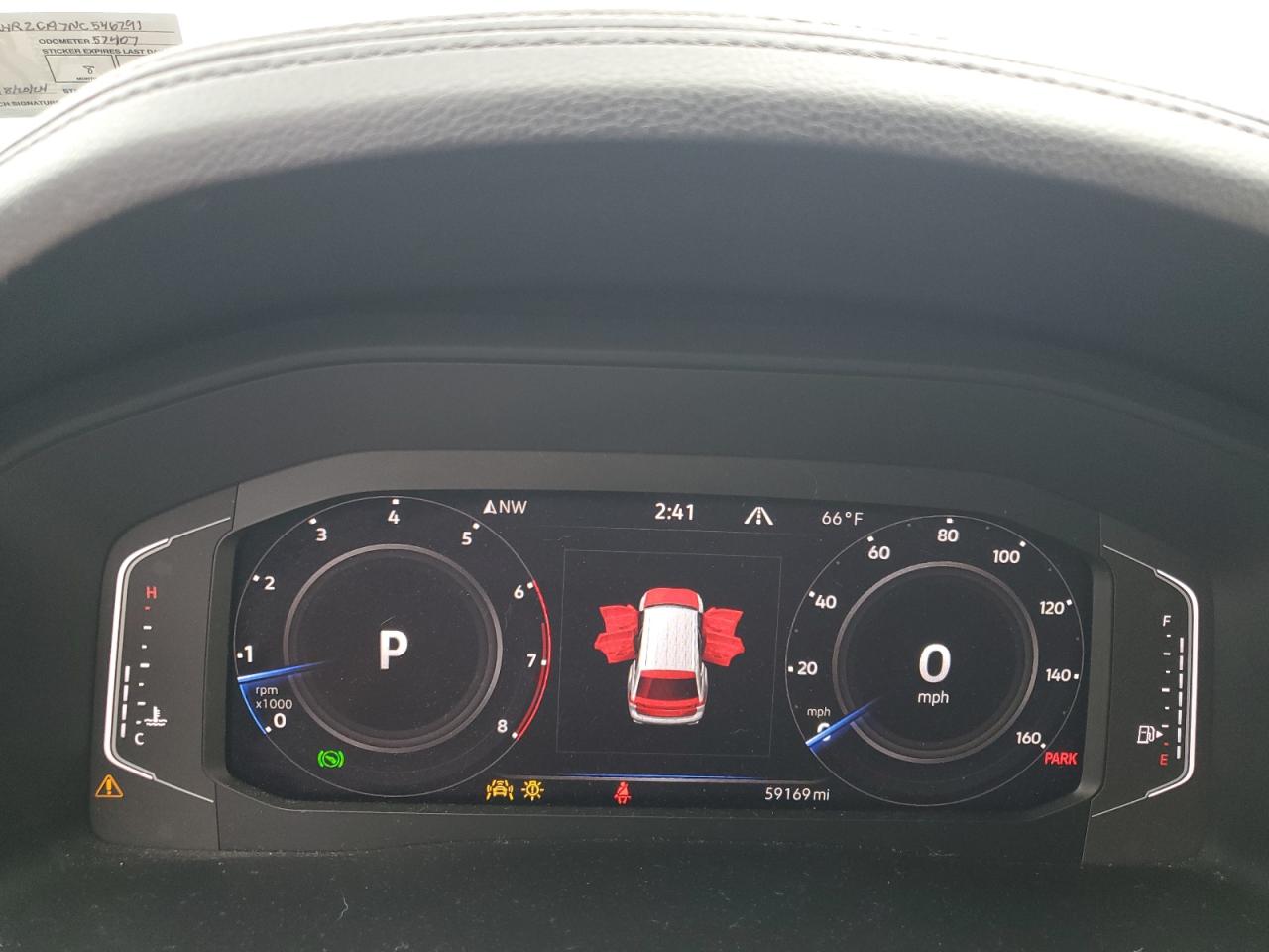 2022 VOLKSWAGEN ATLAS SE VIN:1V2HR2CA7NC546291