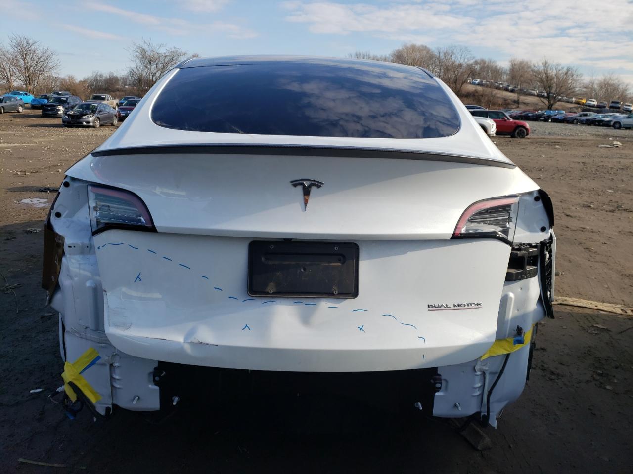 2022 TESLA MODEL Y  VIN:7SAYGDEF1NF522375