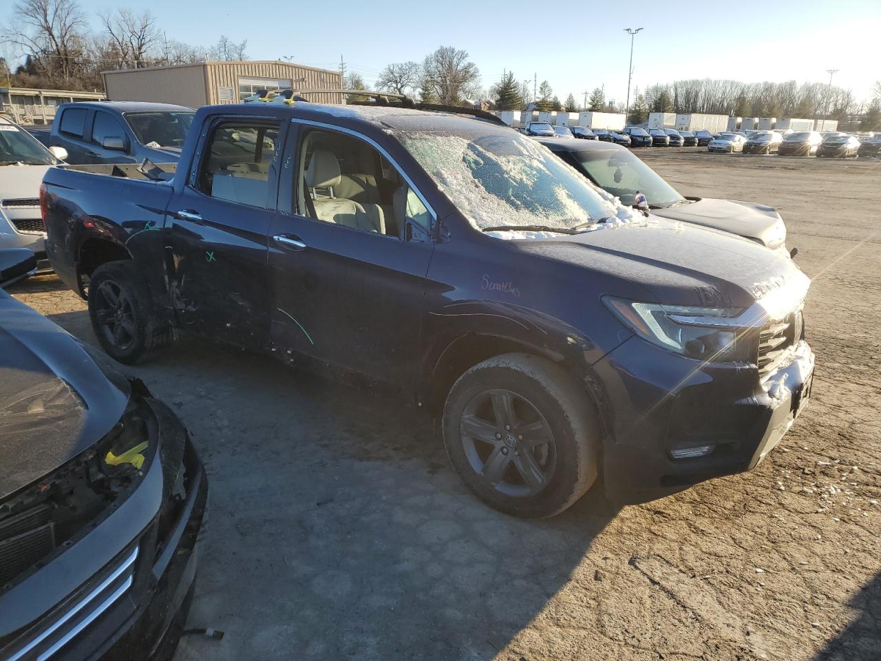 2023 HONDA RIDGELINE RTL-E VIN:5FPYK3F73PB012231