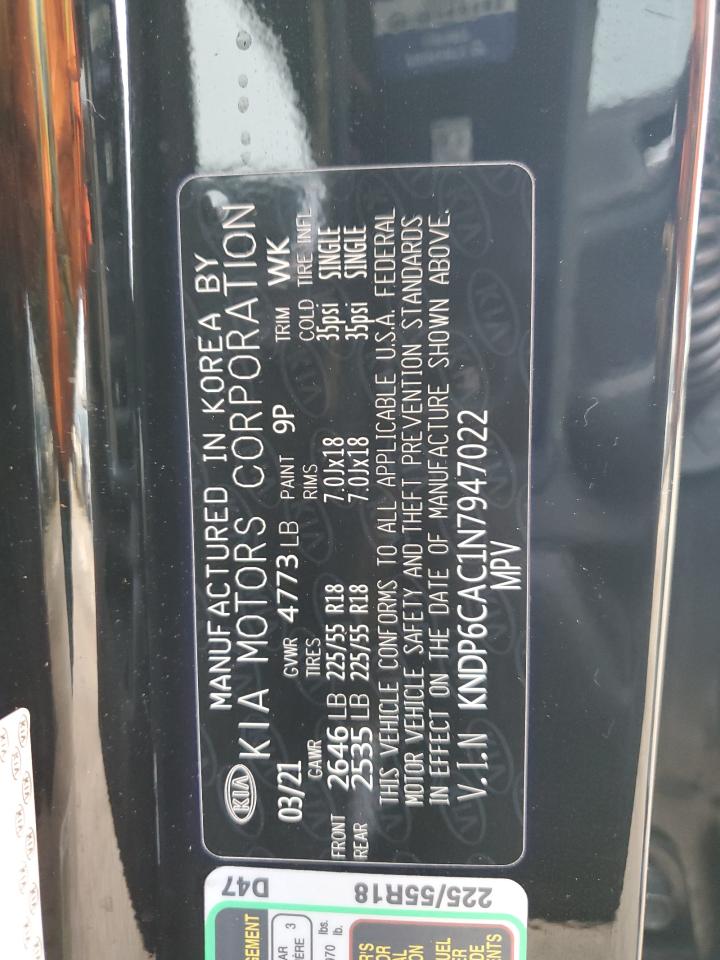 2022 KIA SPORTAGE S VIN:KNDP6CAC1N7947022