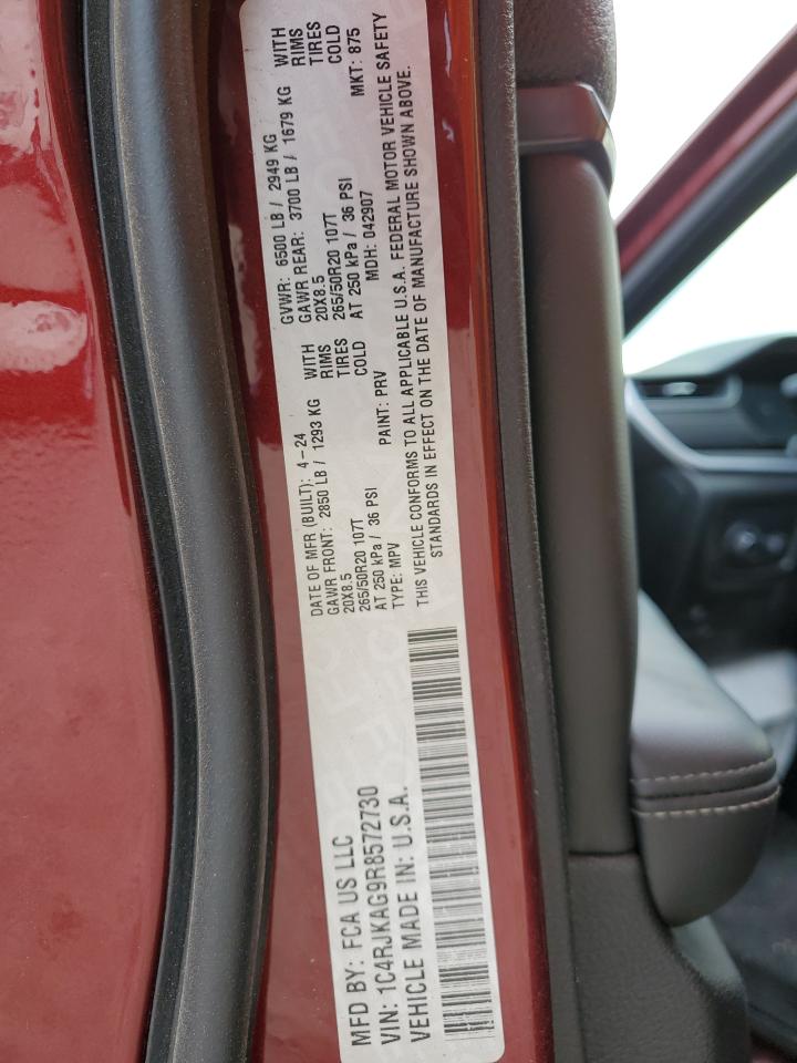 2024 JEEP GRAND CHEROKEE L LAREDO VIN:1C4RJKAG9R8572730