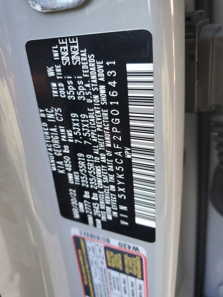 2023 KIA SPORTAGE SX PRESTIGE VIN:5XYK5CAF2PG016431