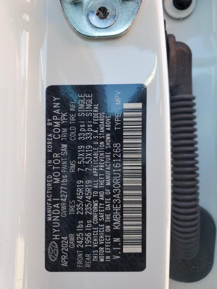2024 HYUNDAI KONA LIMITED VIN:KM8HE3A30RU161268