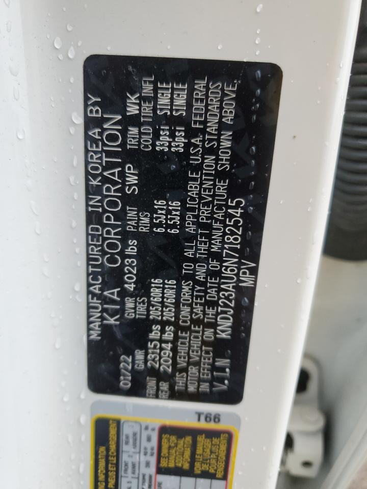 2022 KIA SOUL LX VIN:KNDJ23AU6N7182545