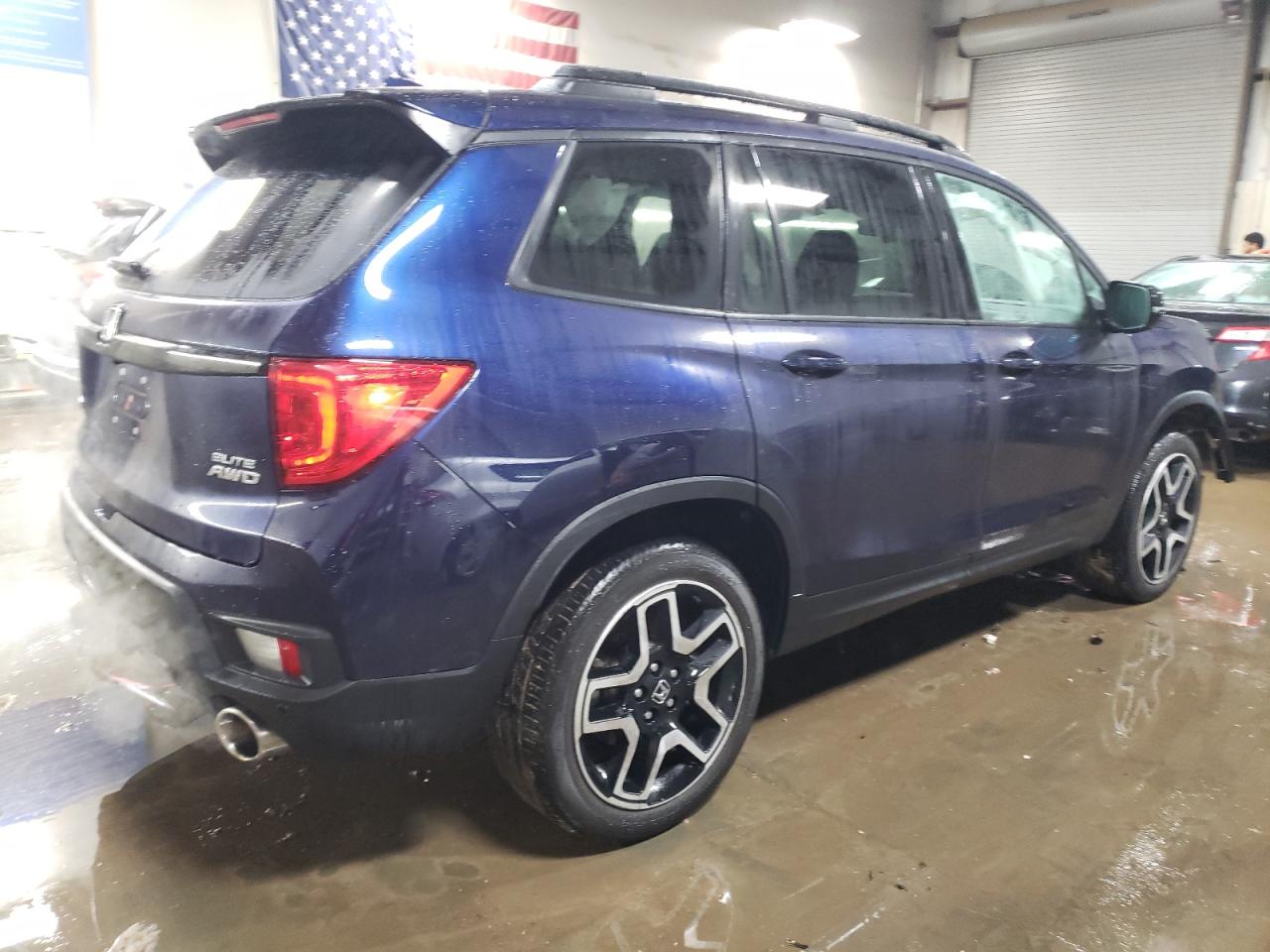 2022 HONDA PASSPORT ELITE VIN:5FNYF8H0XNB007521
