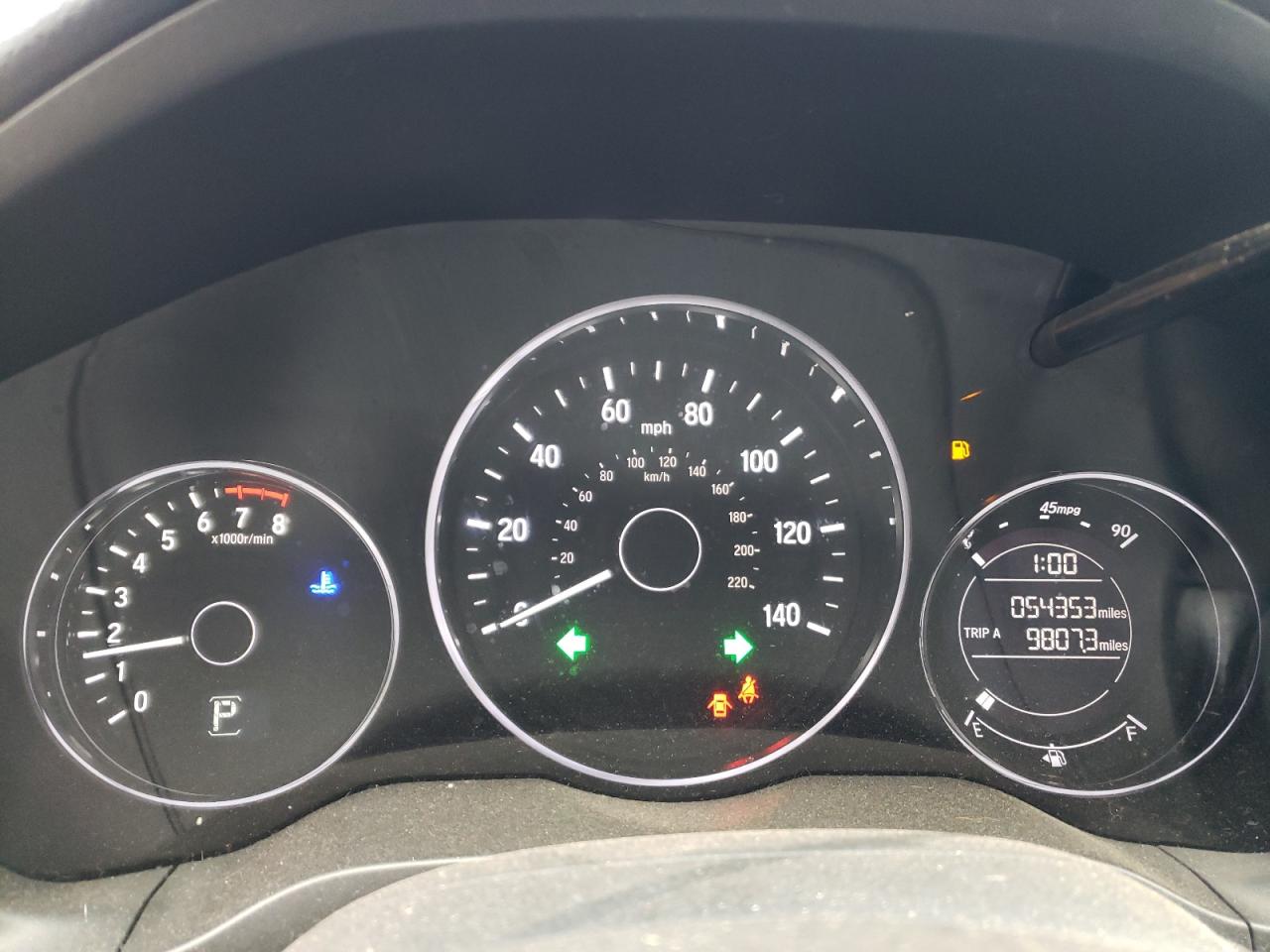 2022 HONDA HR-V SPORT VIN:3CZRU6H17NM773624