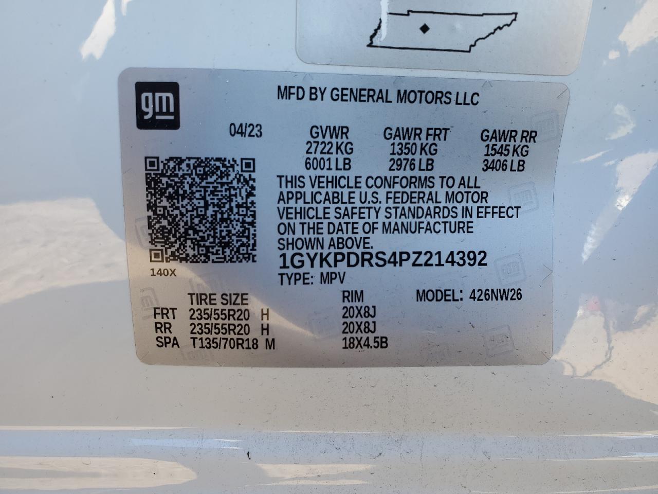 2023 CADILLAC XT6 PREMIUM LUXURY VIN:JTDKN3DU2C5522953