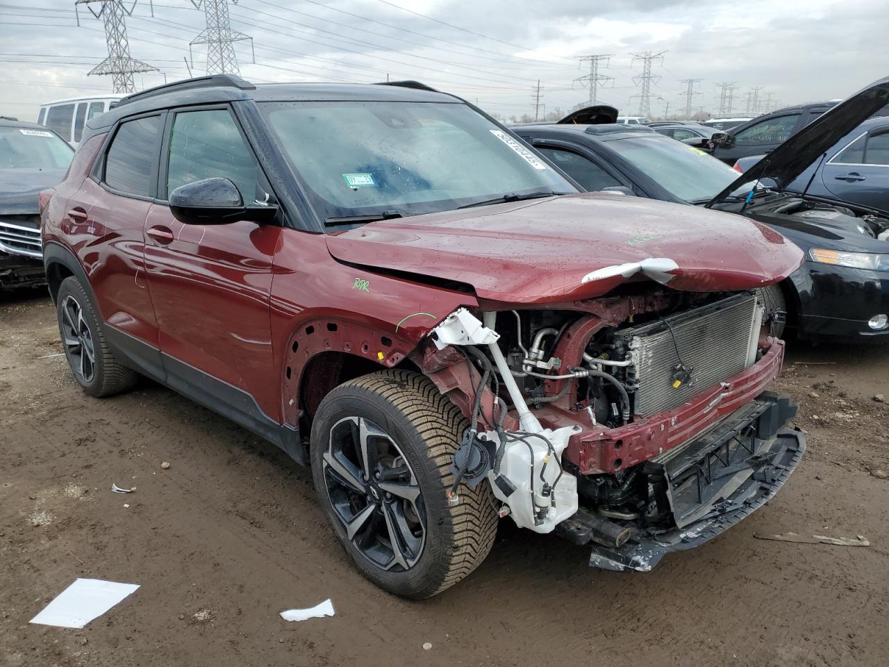 2022 CHEVROLET TRAILBLAZER RS VIN:KL79MUSL7NB106352