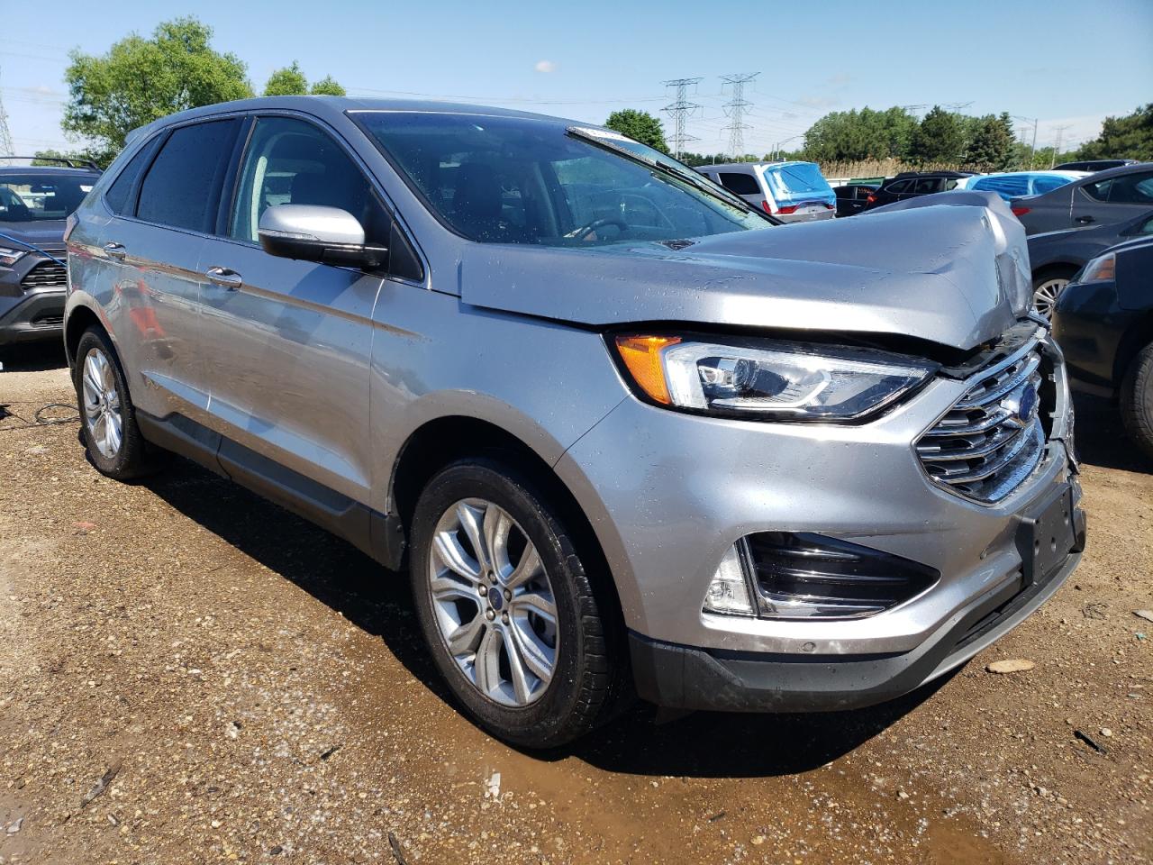 2022 FORD EDGE TITANIUM VIN:2FMPK4K96NBA10741