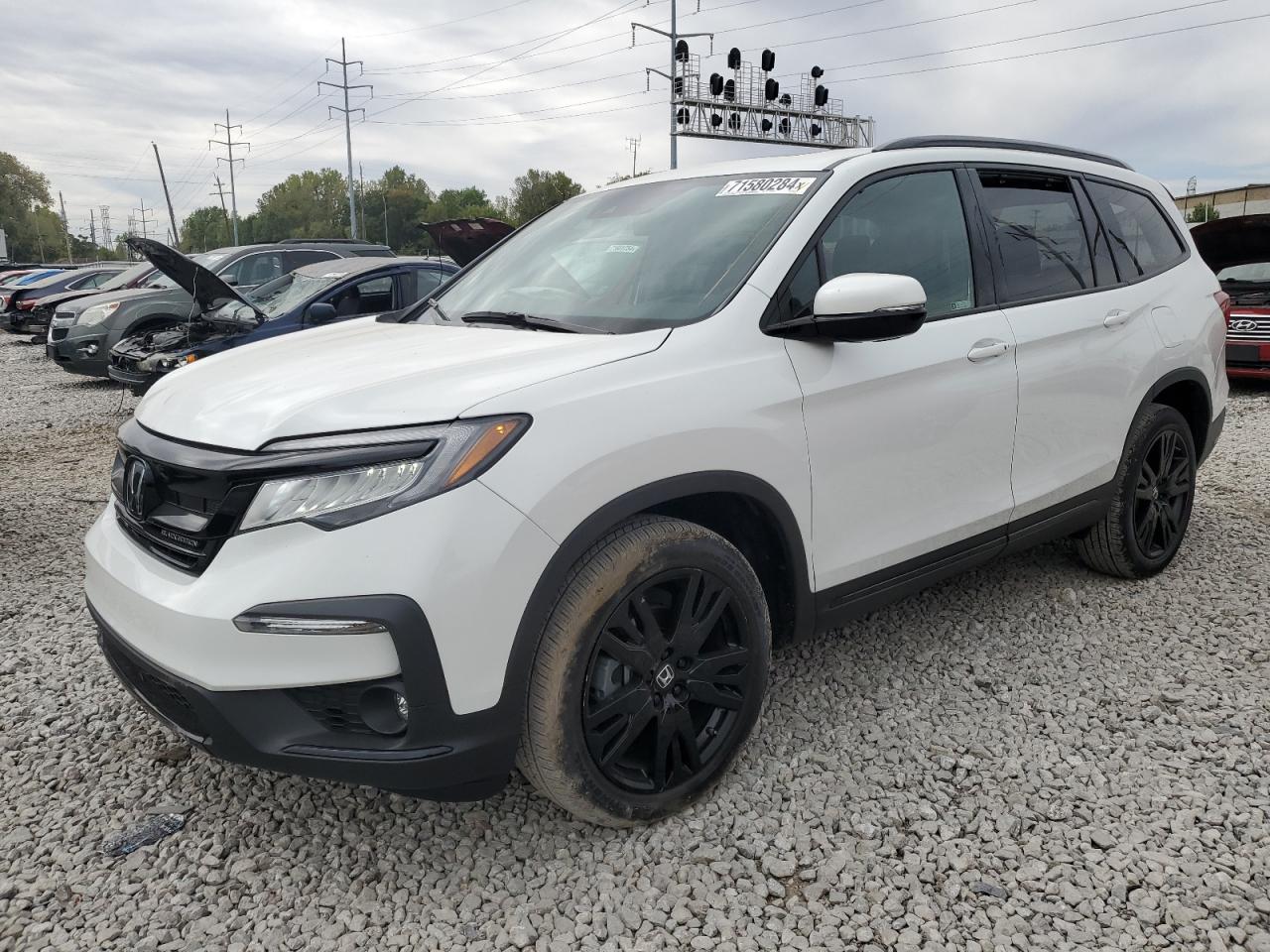 2022 HONDA PILOT BLACK VIN:5FNYF6H77NB029249