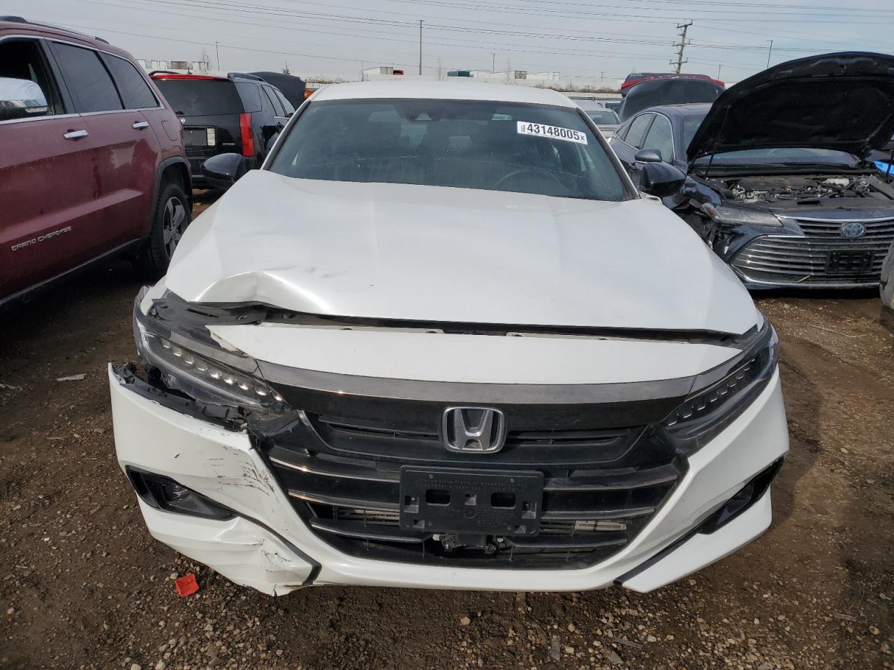 2022 HONDA ACCORD SPORT VIN:1HGCV1F33NA113370