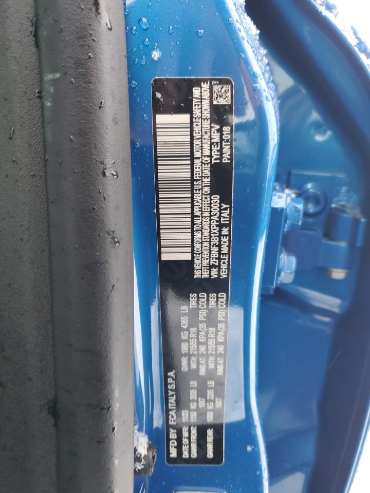 2023 FIAT 500X POP VIN:ZFBNF3B1XPPA30030