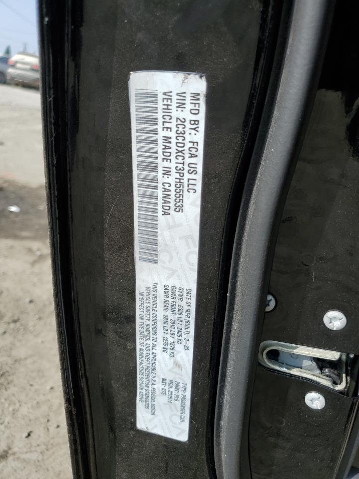 2023 DODGE CHARGER R/T VIN:2C3CDXCT3PH555535