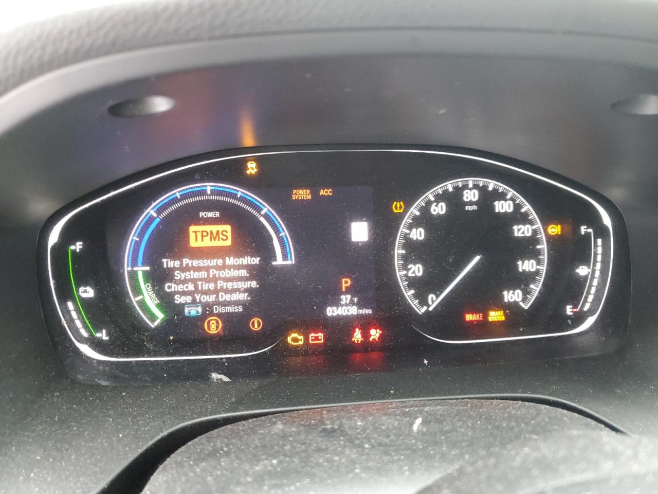 2022 HONDA INSIGHT EX VIN:19XZE4F5XNE000105