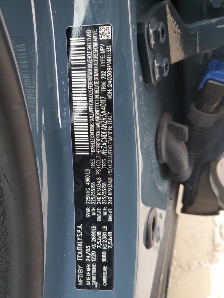 2024 DODGE HORNET GT VIN:ZACNDFAN2R3A40117