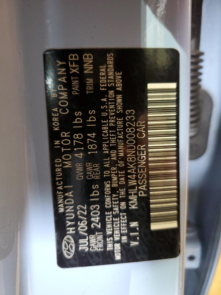 2022 HYUNDAI ELANTRA N  VIN:KMHLW4AK8NU008233