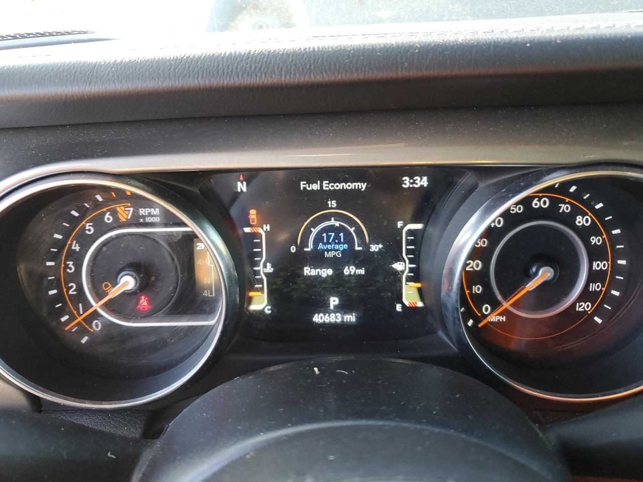 2022 JEEP GLADIATOR OVERLAND VIN:1C6HJTFG9NL180159
