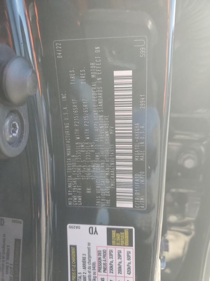 2022 TOYOTA COROLLA CROSS LE VIN:JHLRD28461S000981