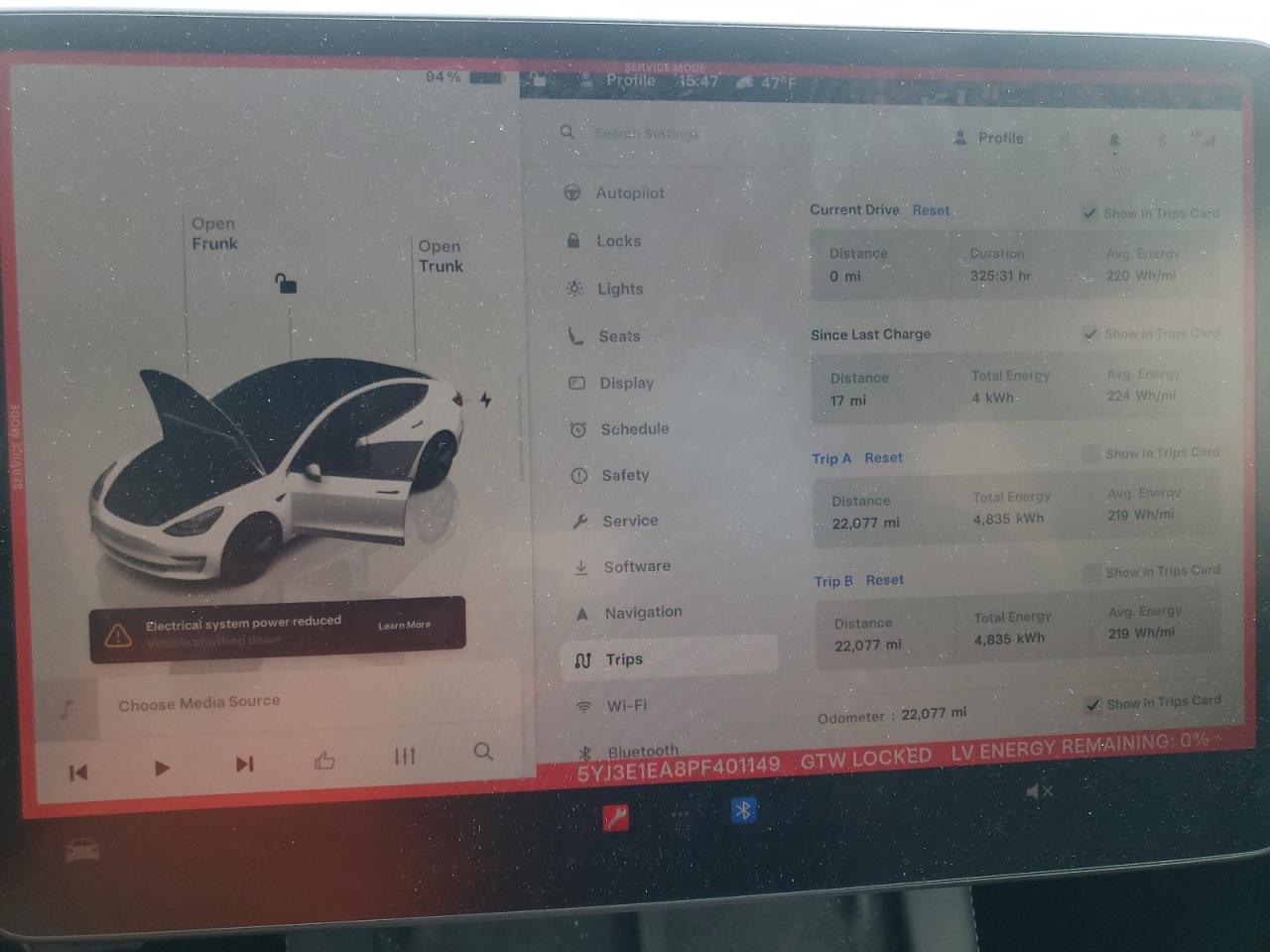 2023 TESLA MODEL 3  VIN:5YJ3E1EA8PF401149