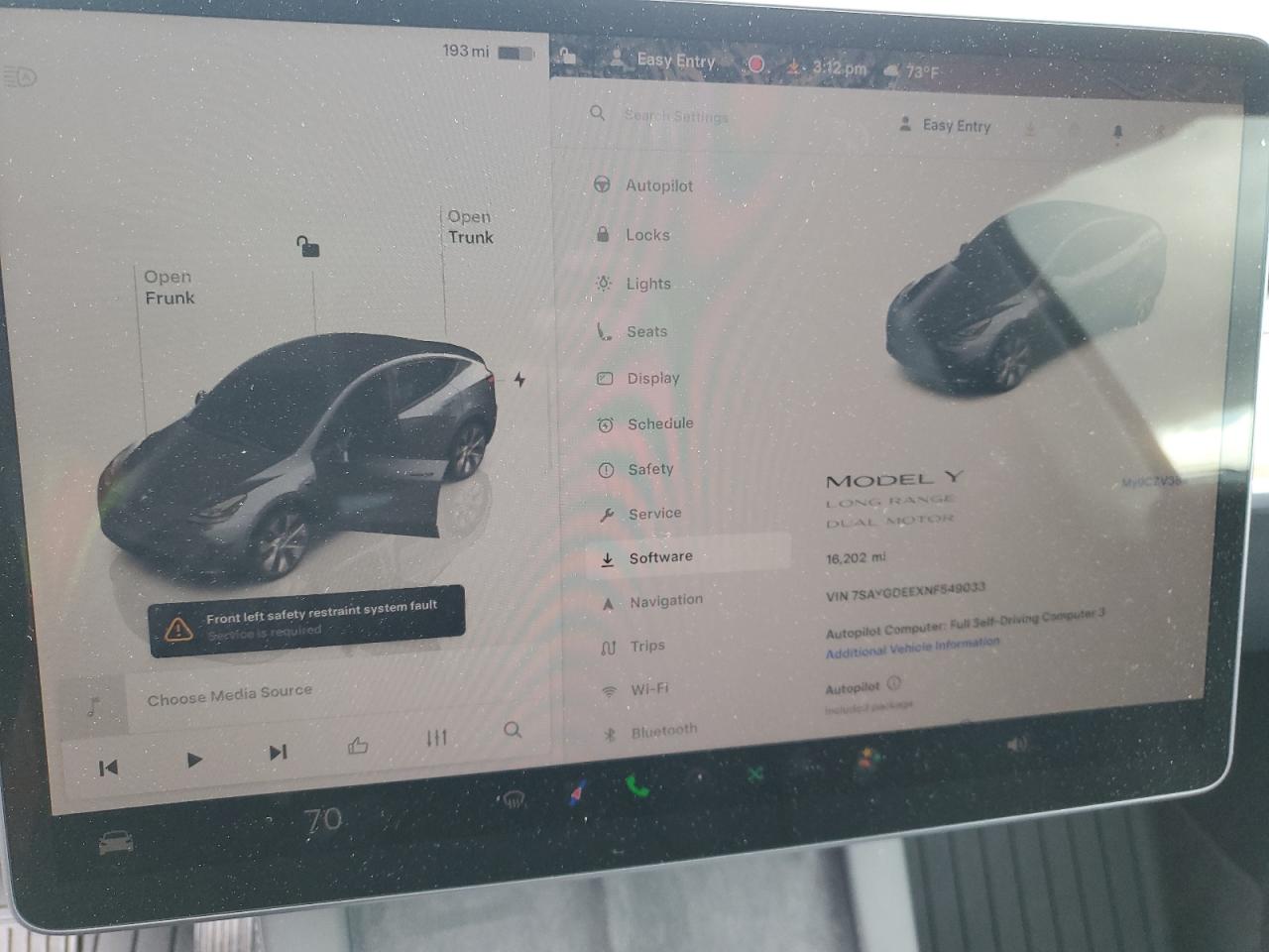 2022 TESLA MODEL Y  VIN:7SAYGDEEXNF549033