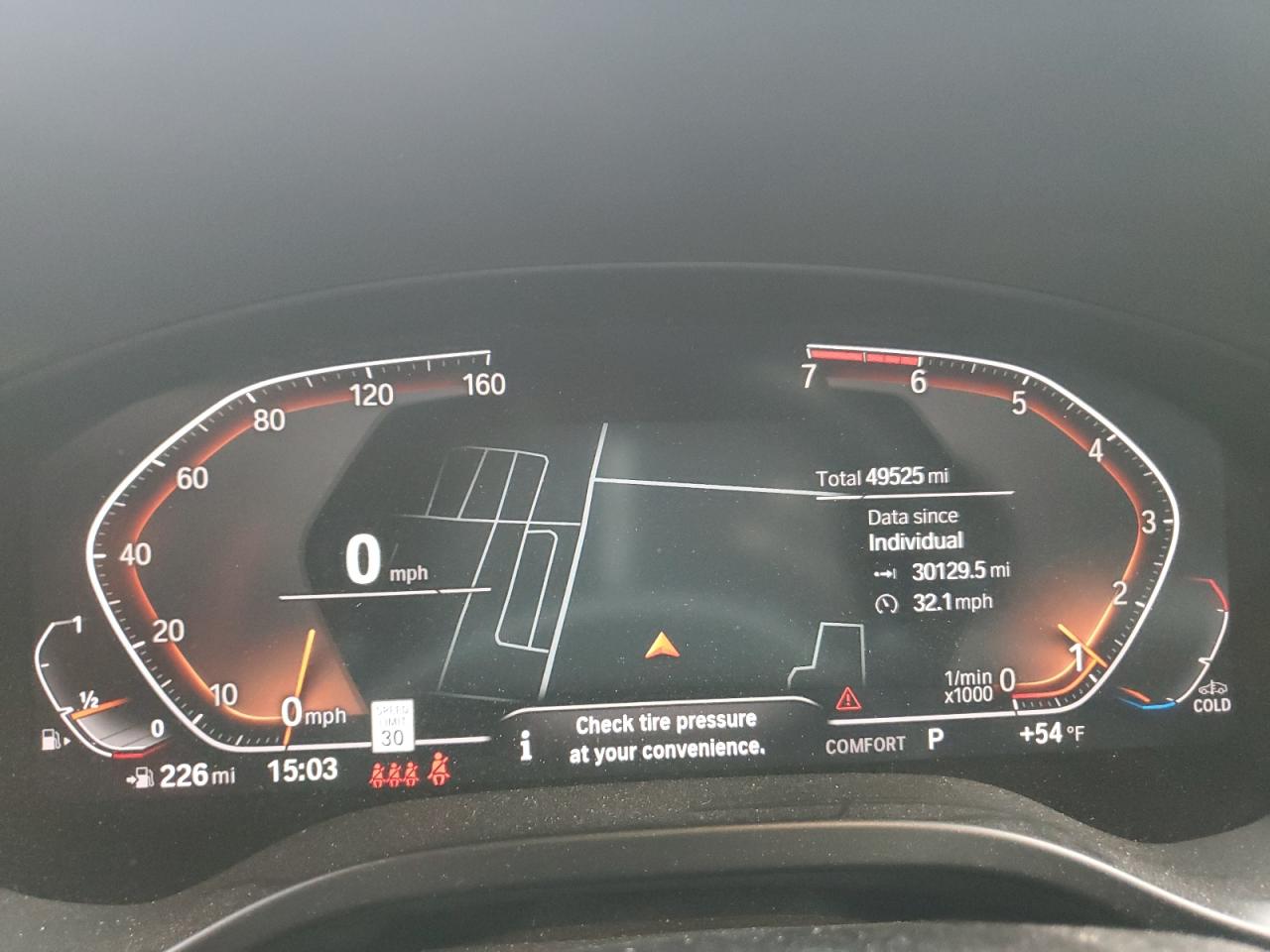 2022 BMW X3 SDRIVE30I VIN:5UX43DP01N9M96546