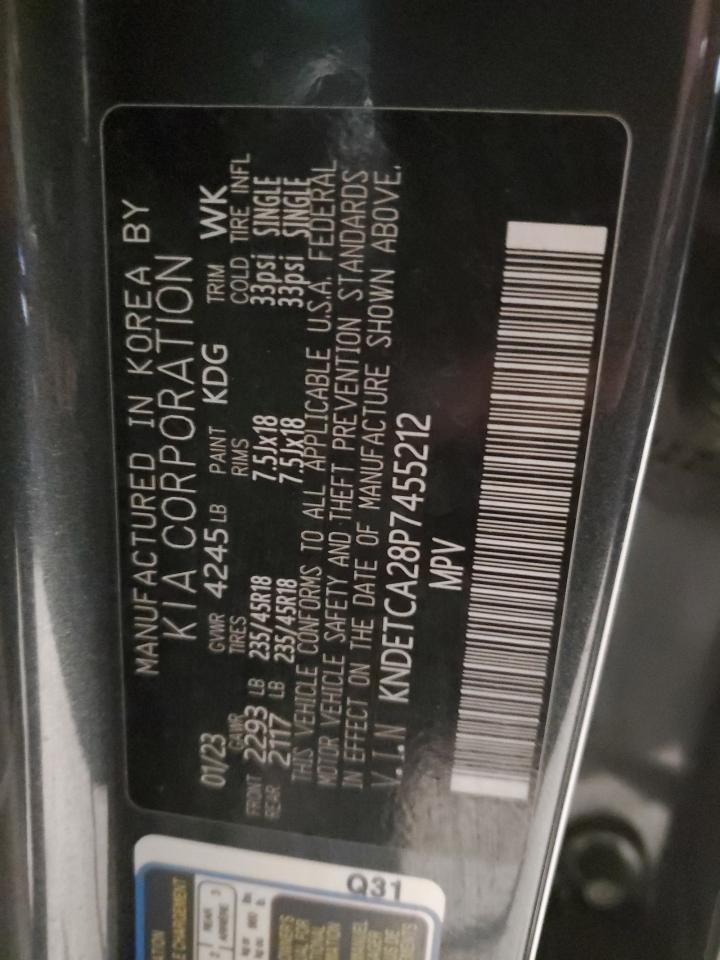 2023 KIA SELTOS SX VIN:KNDETCA28P7455212