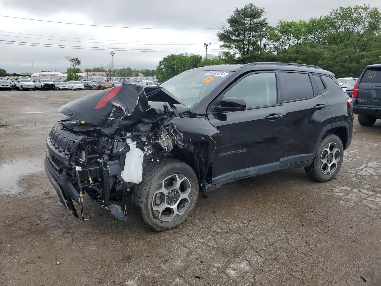 2022 JEEP COMPASS TRAILHAWK VIN:3C4NJDDBXNT233352