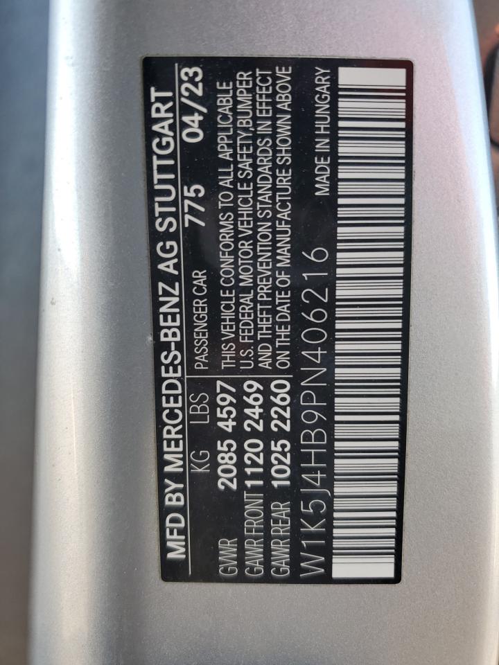 2023 MERCEDES-BENZ CLA 250 4MATIC VIN:W1K5J4HB9PN406216