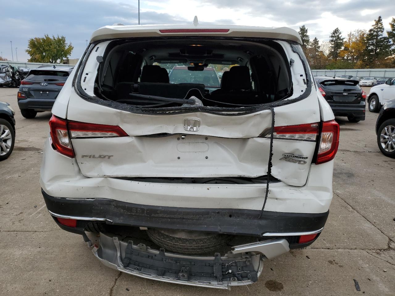 2022 HONDA PILOT TOURING VIN:5FNYF6H66NB068406
