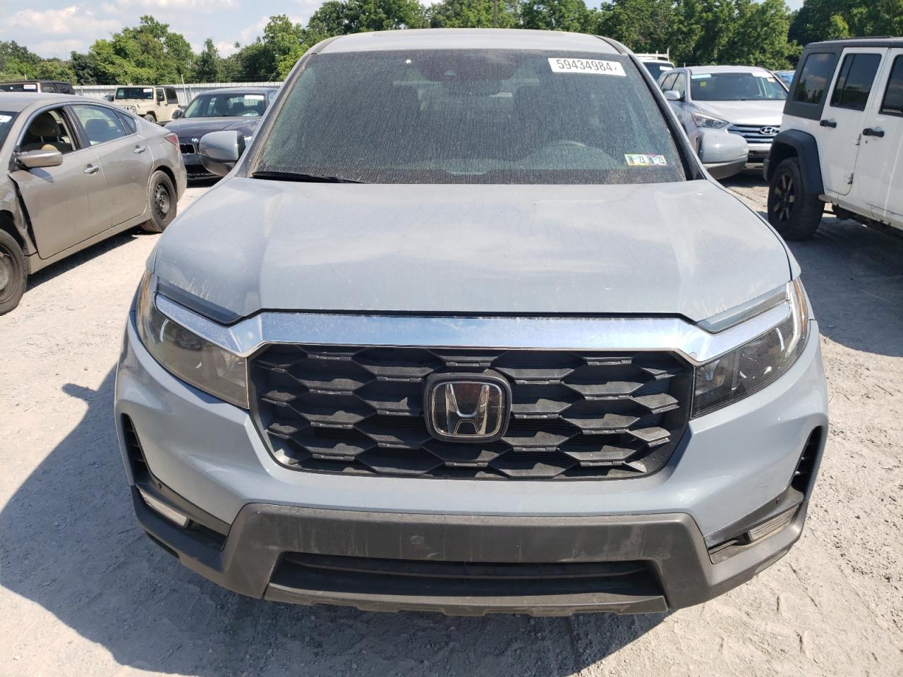 2022 HONDA PASSPORT EXL VIN:5FNYF8H56NB000948