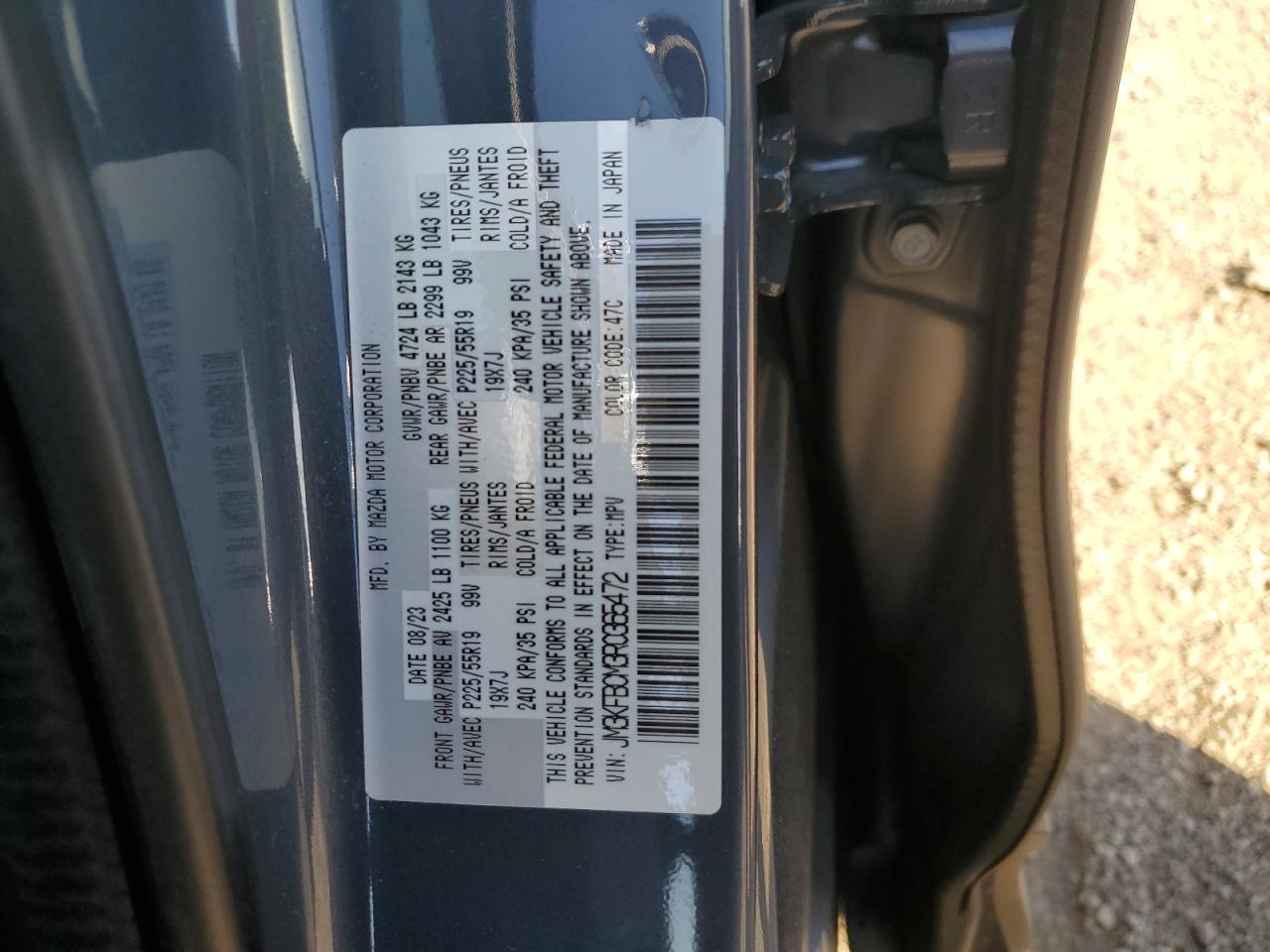 2024 MAZDA CX-5 PREFERRED VIN:JM3KFBCM3R0365472