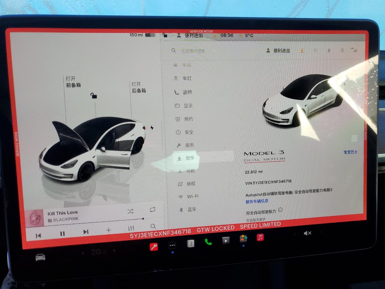 2022 TESLA MODEL 3  VIN:5YJ3E1ECXNF346718