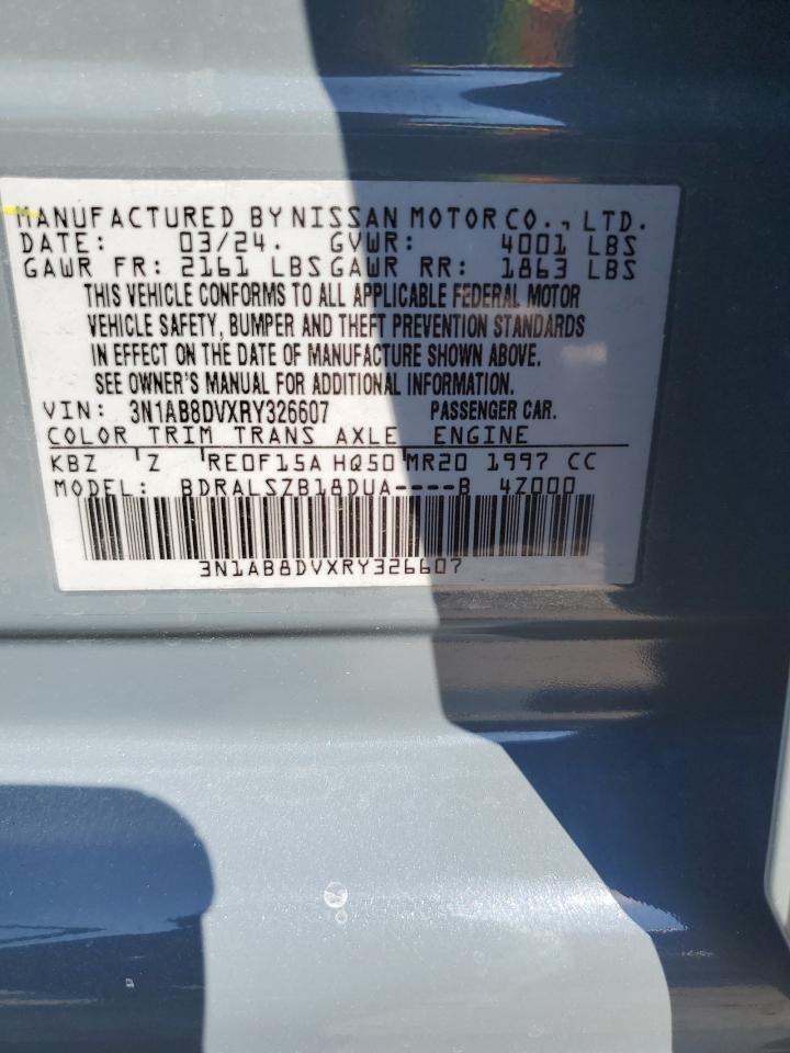 2024 NISSAN SENTRA SR VIN:3N1AB8DVXRY326607